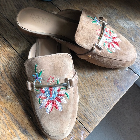 Franco Sarto Shoes - FrancoSarto Embroidered Mules